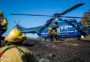 @fire-Handcrew und AirOps-Spezialisten im Waldbrandeinsatz in der Sächsischen Schweiz