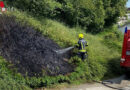 Oö: Brennende Böschung in Dietach