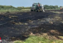 D: Flächenbrand sorgt für kräftezerrenden Einsatz → ca. 5 Hektar landwirtschaftlicher Flächen brannten in Schiffdorf