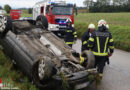 Oö: Verkehrsunfall mit Pkw-Überschlag in Buchkirchen