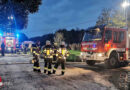 Stmk: Abschnittsübung „Wirtschaftsgebäudebrand“ und „Verkehrsunfall“ in Kaibing