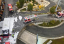 Ktn: Brennender Kühllastwagen vor Einkaufszentrum in Villach