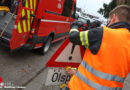 Oö: Stellenweise intensive Ölspur beschäftigte Feuerwehr in Wels