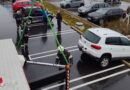 Bgld: Autobergung beim Einkaufszentrum und Sachschaden-Unfall mit Rettungsfahrzeug in Oberwart