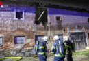 Oö: Nochmals Brand am Heuboden eines ehem. Bauernhauses in Marchtrenk