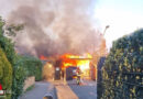 D: Carport mit Pkw in Zeven in Vollbrand