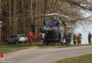 Oö: Notarzthubschrauber nach schwerem Forstunfall in Niederthalheim im Einsatz