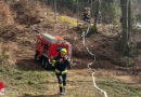 Stmk: Waldbrand in Eisbach-Rain (Gem. Gratwein-Straßengel) rechtzeitig erwischt