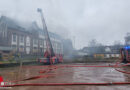 D: Brand in der ehemaligen Hauptschule St. Michael in Oberhausen