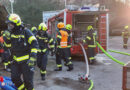 Bgld: Branddienstübung mit Wasserversorgung im alten Steinbruch in Loretto