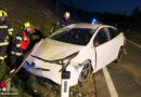 Oö: Auto auf Wiener Straße in Edt bei Lambach überschlagen