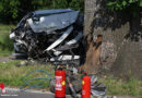 Oö: Ein Todesopfer bei Pkw-Anprall an Baum auf L 525 in Tollet