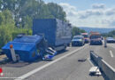 D: Lkw-Führerhaus klappt bei Bremsmanöver auf A 66 bei Gelnhausen nach vorne!