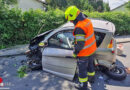 Oö: Microcar bei Alkoven verunfallt → ein Verletzter und 2-facher Radverlust