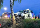 Nö: Zwei Eingeklemmte nach Pkw-Baum-Kollision auf B 19 bei Asperhofen