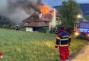 Schweiz: Blitz setzt Wohnhaus-Dachstuhl in Grattavache in Brand