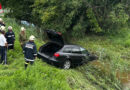 Bgld: Autobergung aus Bach in Stegersbach