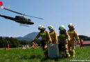 Sbg: Waldbrandübung der Flachgauer Feuerwehren am Hochgitzen