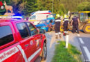 Stmk: Unfall zwischen einem Pkw und einem Lader mit Ladegabel