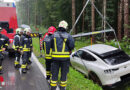 Bgld: Routinierte Autobergung auf der L 235 in Oberschützen