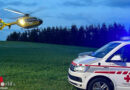 Nö: Rettungshubschrauber-Einsatz nach Pkw-Unfall in Krumbach