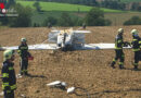 Oö: Leichtflugzeug überschlug sich bei der Landung bei Hofkirchen im Traunkreis