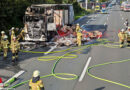 D: Lkw mit Plastikteilen brennt auf BAB 2 bei Recklinghausen → Lenker und Ersthelfer leicht rauchgasverletzt