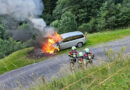 Schweiz: Auto in Unteriberg in Brand geraten