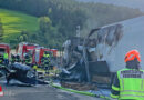 Stmk: Lkw-Brand auf der Südautobahn (A2) bei Ligist / Modriach