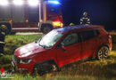 Oö: Auto bei nächtlichem Verkehrsunfall in Steinhaus von Straße abgekommen