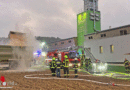 Bgld: Feuer in Silo einer Zimmerei in Deutsch Kaltenbrunn