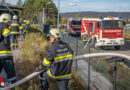 Nö: Großbrand auf dem Gelände der Vöslauer Mineralwasser → gemeinsame Übung von fünf Feuerwehren