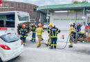 Oö: Rasch gelöschter Motorbrand an Linienbus in Ried im Innkreis