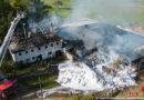 Oö: Alarmstufe III in Vorderweißenbach → 18 Wehren bei Bauernhofbrand