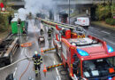 Bayern: Lkw-Brand sorgt für Verkehrsbehinderung in München