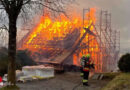 Schweiz: Altes Restaurant der Alp Ruodisegg in Küssnacht in Vollbrand