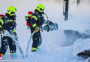 Oö: Lkw stand in Pasching in Vollbrand → zwei Feuerwehren im Einsatz