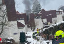 Nö: Feuerwehr rettet Frau bei Brand in Mehrfamilienhaus in Gablitz mit Leiter von Balkon