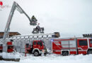 Stmk: Intensiver Schneefall forderte Feuerwehren im Raum Knittelfeld (2. Dezember 2023)