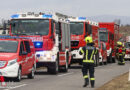 Oö: Großalarm bei Feuer am Dach eines Bauernhofes in Allhaming