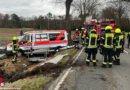 D: Vorfahrt genommen → Krankenwagen überschlägt sich bei Brockel mehrfach → Sani und Patientin im KTW eingeklemmt