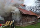 D: Sauna brennt im Saunagarten eines Erlebnisbades in Bocholt