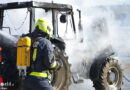 Nö: Brennender Traktor in Kleingöpfritz in Pfaffenschlag rasch gelöscht