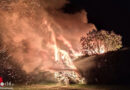 Stmk: Vollbrand einer Hütte in Mautern → drei Gasflaschen in Sicherheit gebracht