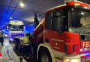 Nö: Unfall mit zwei Lkw im Tunnel Rannersdorf in Schwechat