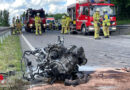 D: Schwerverletzte (zwei eingeklemmt) bei Unfall mit drei Fahrzeugen auf B 467 bei Tettnang