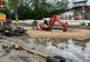 D: Erneuter Wasserrohrbruch in Dresden überschwemmt Straße und füllt Tiefgaragen