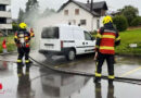 Schweiz: Werkzeug-Akkus brannten in abgestellten Lieferwagen