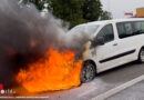 Nö: Ersthelfer halten Fahrzeugbrand auf der A1 mit mehreren Feuerlöschern in Schach