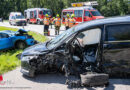 Oö: Drei zum Teil schwer Verletzte bei Kollision mit drei Pkw auf B 141 bei Hofkirchen / Trattnach